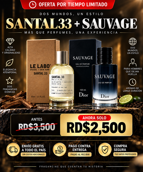 Combo Santal 33 + Sauvage