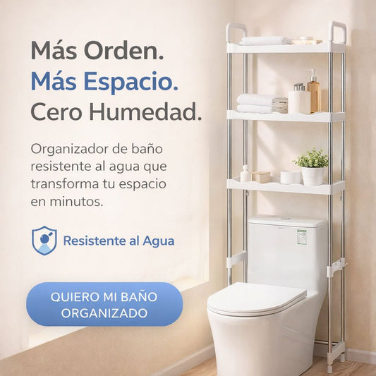 Organizador de Baño en Acero Inoxidable – Ultra Resistente 30KG